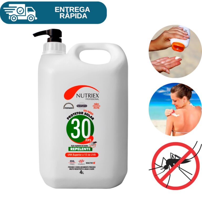 Protetor Bloqueador Solar Fps 30 Com Repelente Gal