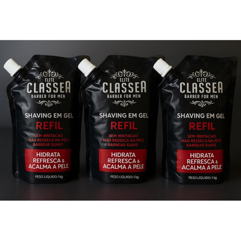 Kit 3x Shaving Em Gel Refil De 1Kilo PéZinho e Na