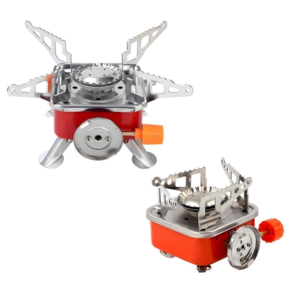 Mini Fogareiro Portatil Dobravel Fogão a Gas para Camping e Viagem Pesca Acampamento Bestfer Fogarei