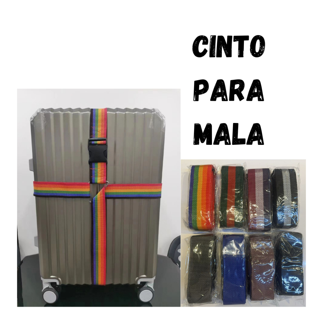 Cinta Ajustável De Vagagem Cinto De Embalagem De Mala De Viagem, Cinta De Fivela Cinto De Proteção P