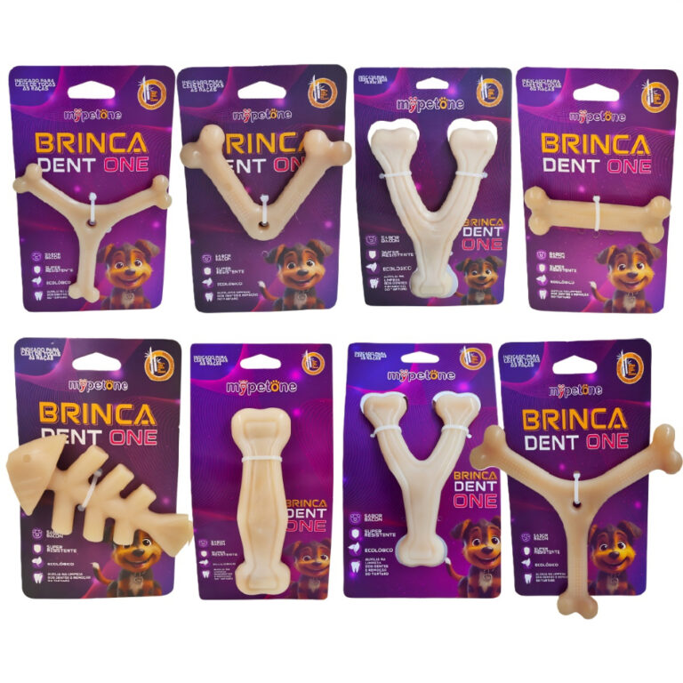 Brinquedo Osso Bamboo Brinca Dent One Sabor Bacon 