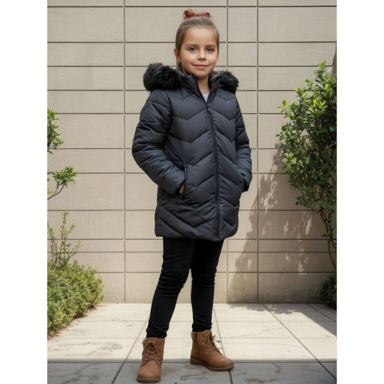 Jaqueta casaco parka sobretudo infantil meninas- P