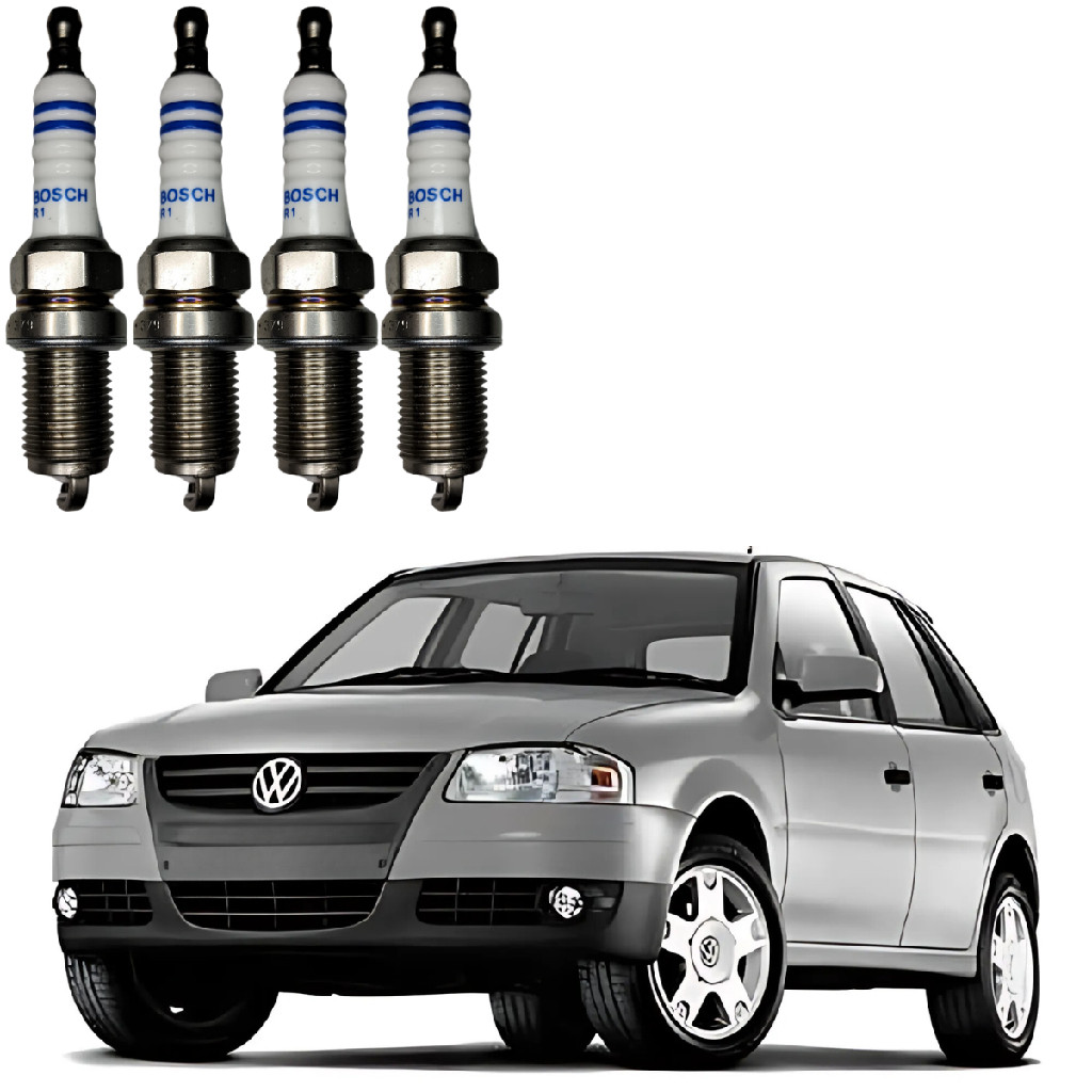 Vela De Ignição Bosch Volkswagen Gol G4 1.0 Flex 2005 A 2013