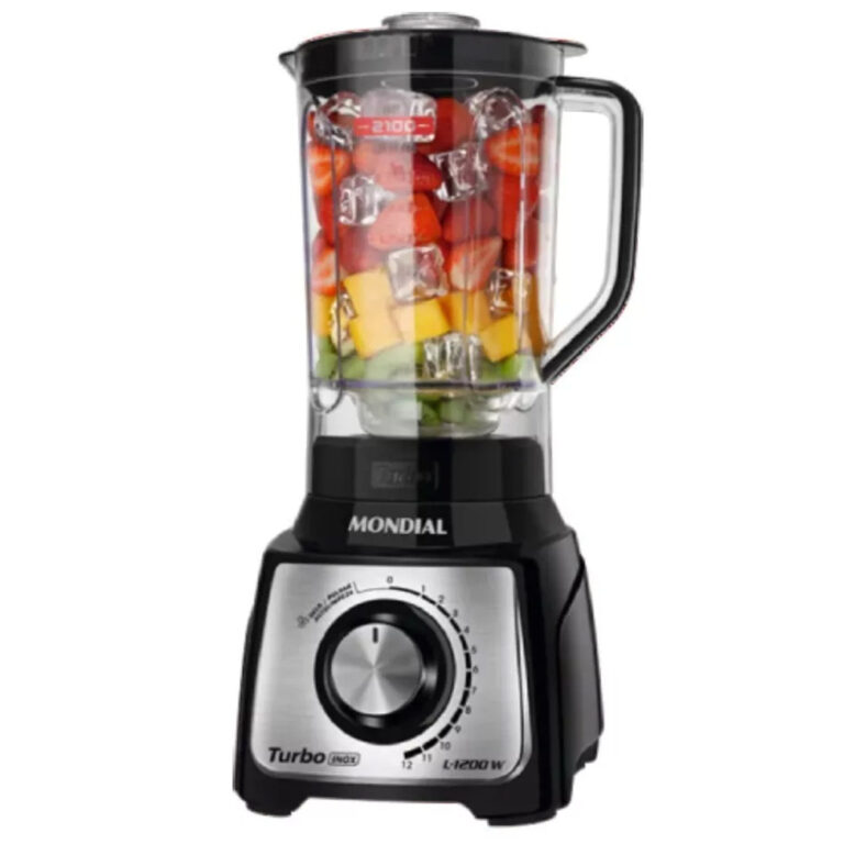 Liquidificador Mondial Turbo 1200w 3L Inox L-1200 