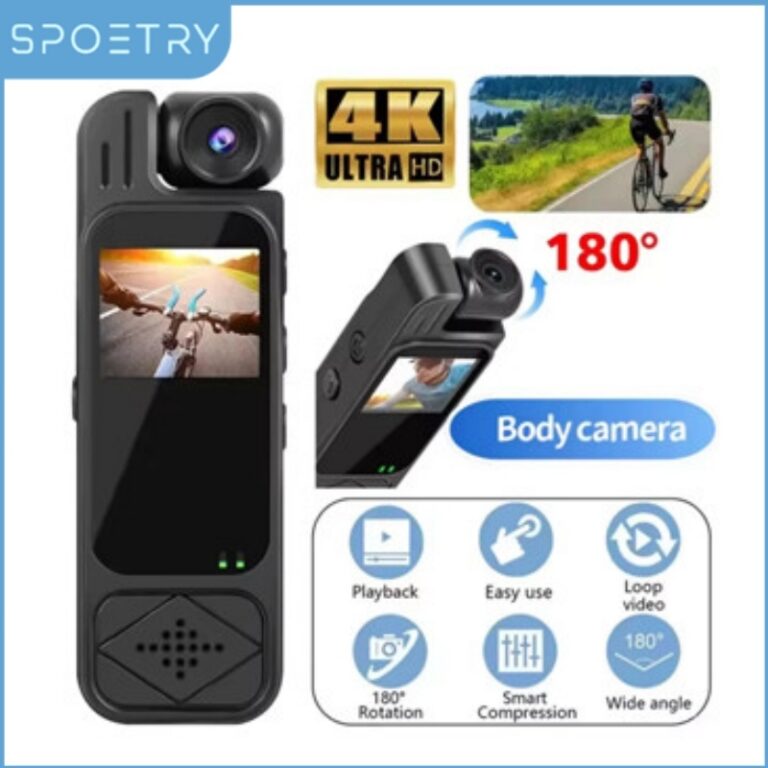 SPOETRY 4K HD Mini Câmera Portátil Corporal De V