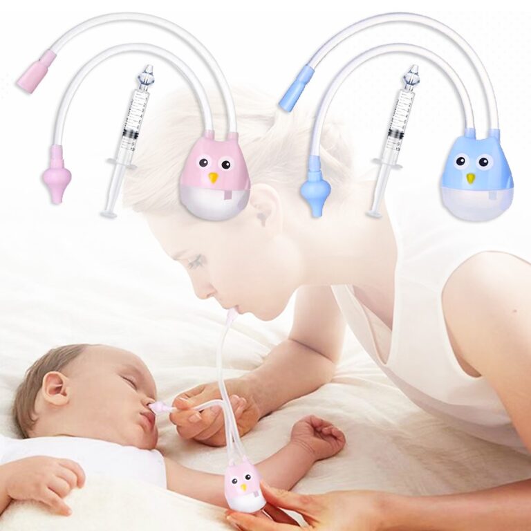Lavador Nasal Infantil Bebê Silicone Seringa E Su