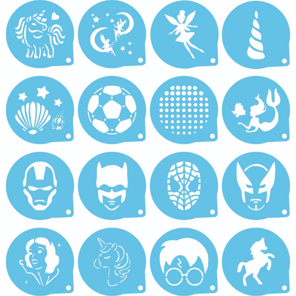 Stencil Personagens Educativo Para Pintura Desenvolvimento Sensorial
