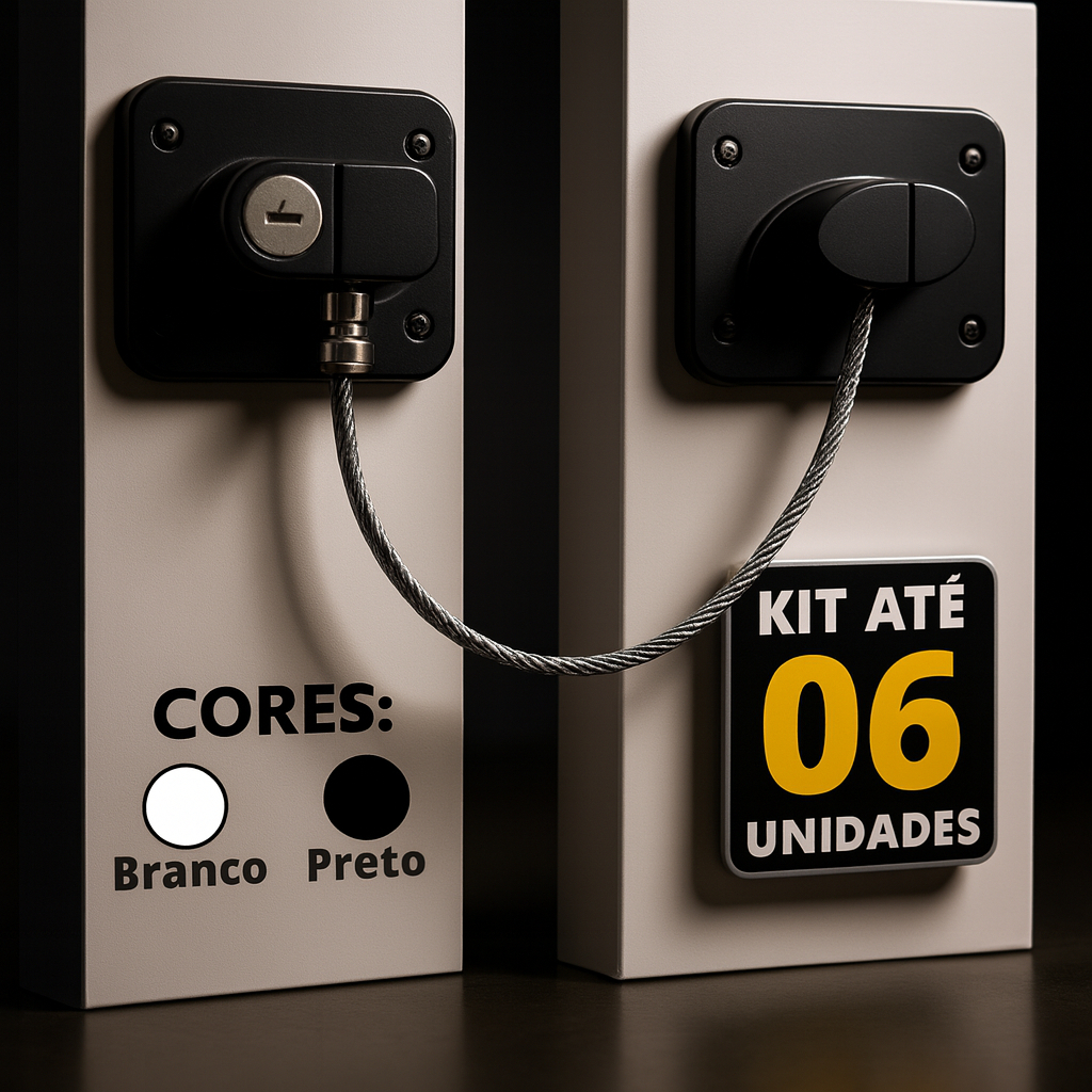 Kit Trava de Porta de Armário Tranca Cadeado Segurança Do Bebê Geladeira Freezer Gaveta Janela Porta