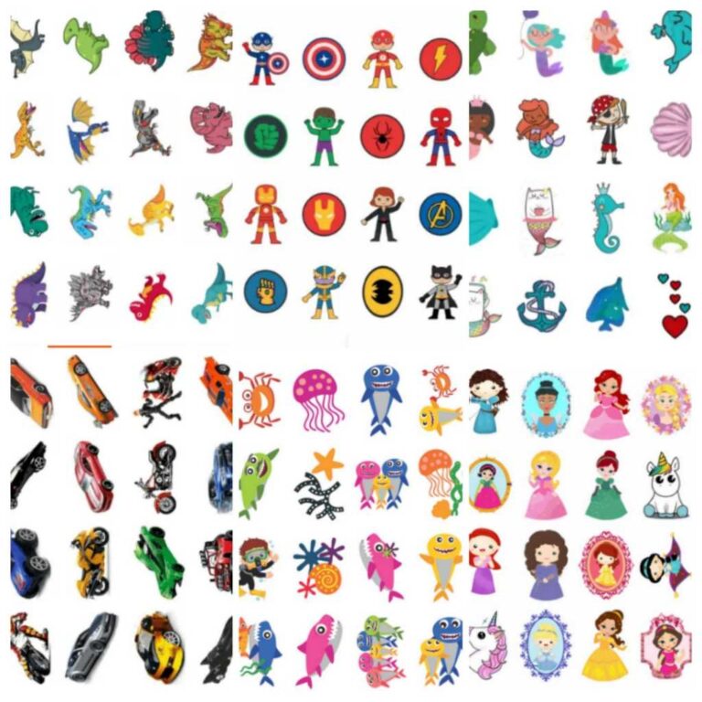 96 tatuagens infantis temporária para meninas e m