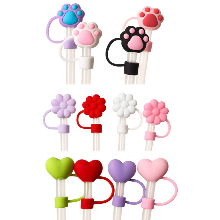 Tampa de Canudo 10mm Diversos Modelos para Copo 12