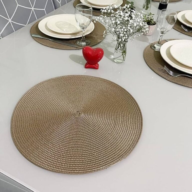 Kit 6 Peças Jogo Americano Redondo Sousplat Cozin