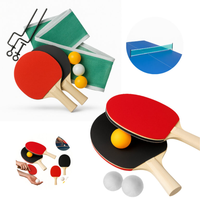 Kit 2 Raquete Para Tênis de Mesa Com ou Sem Rede 