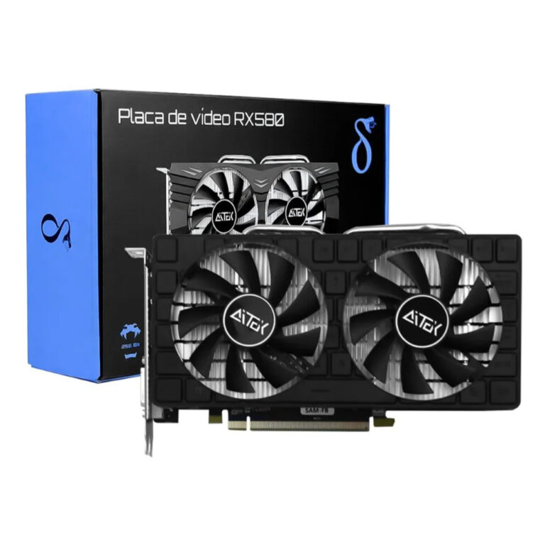 Placa De Vídeo Gamer Amd Rx580 Hdmi 8gb Gddr5 256