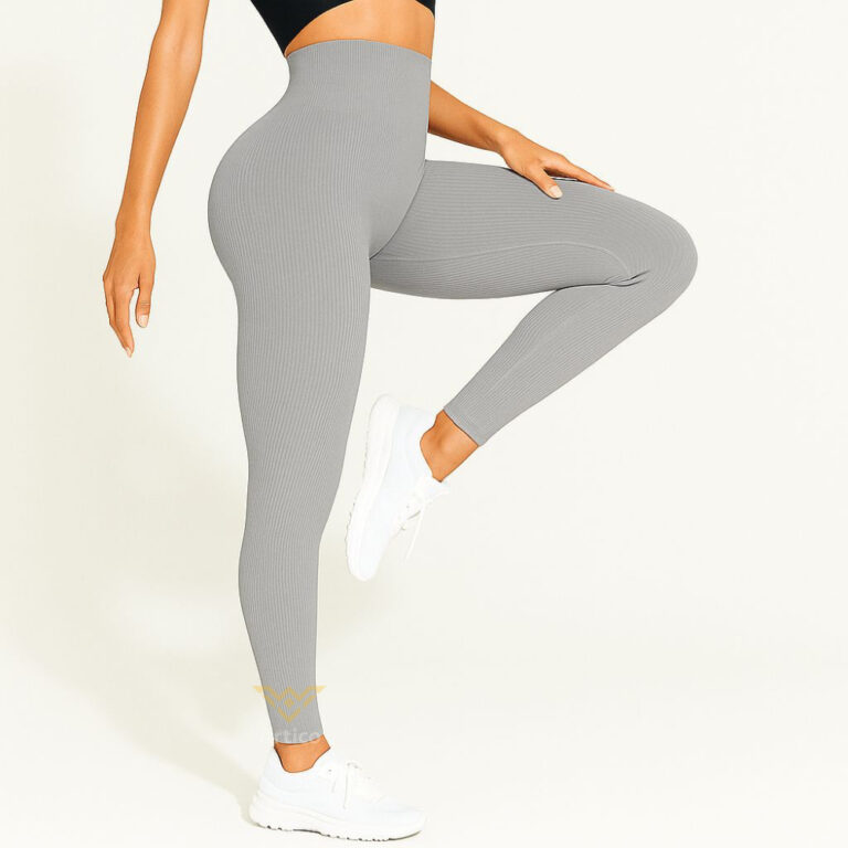 Calça Legging Canelada Premium de Cintura Alta Se