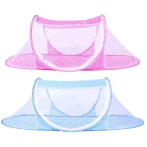 Noites Seguras e Viagens Leves: Mini Berço Portátil com Mosquiteiro