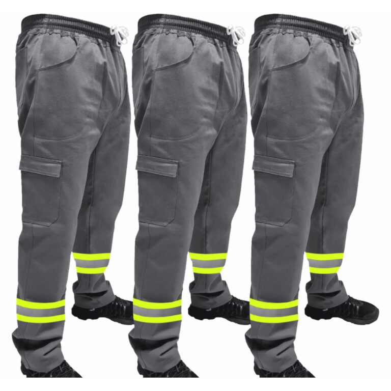 Kit C/ 3 Calça de Uniforme Terminal de Carga Brim