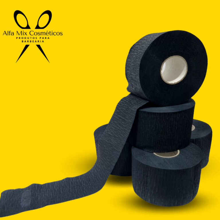 Gola Higiênica Preta – 1 Pacote com 5 rolos