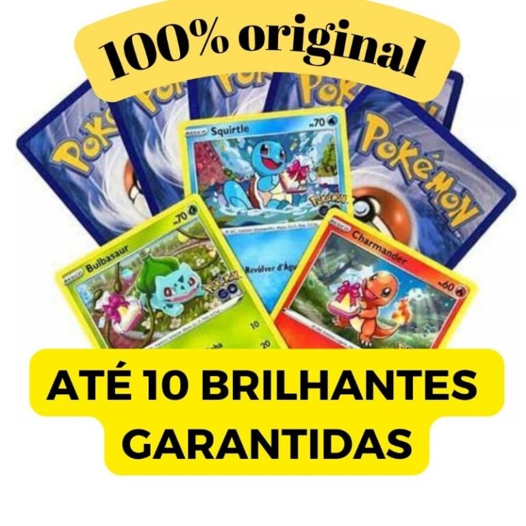 Lote Cartas pokemon até 110 cartas COM CARTAS BRI