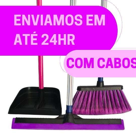 VASSOURA, RODO E PÁ  LIMPEZA PRÁTICA E EFICIENTE