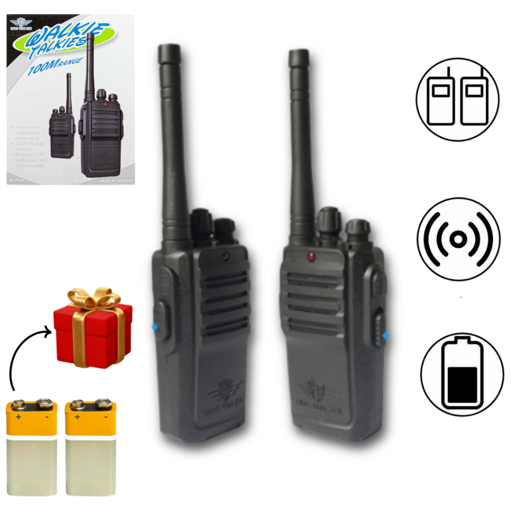 Kit 02 Rádio Comunicador Walkie Talkie Infantil – Força em Ação