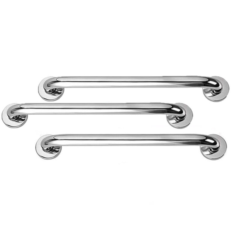 Barra Alça Apoio 50 cm Aço Inox Kit 3 Uni Box Ba