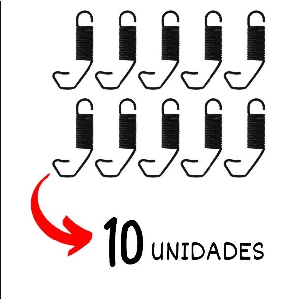 Kit com 10 Molas de apoio para assento banco diant