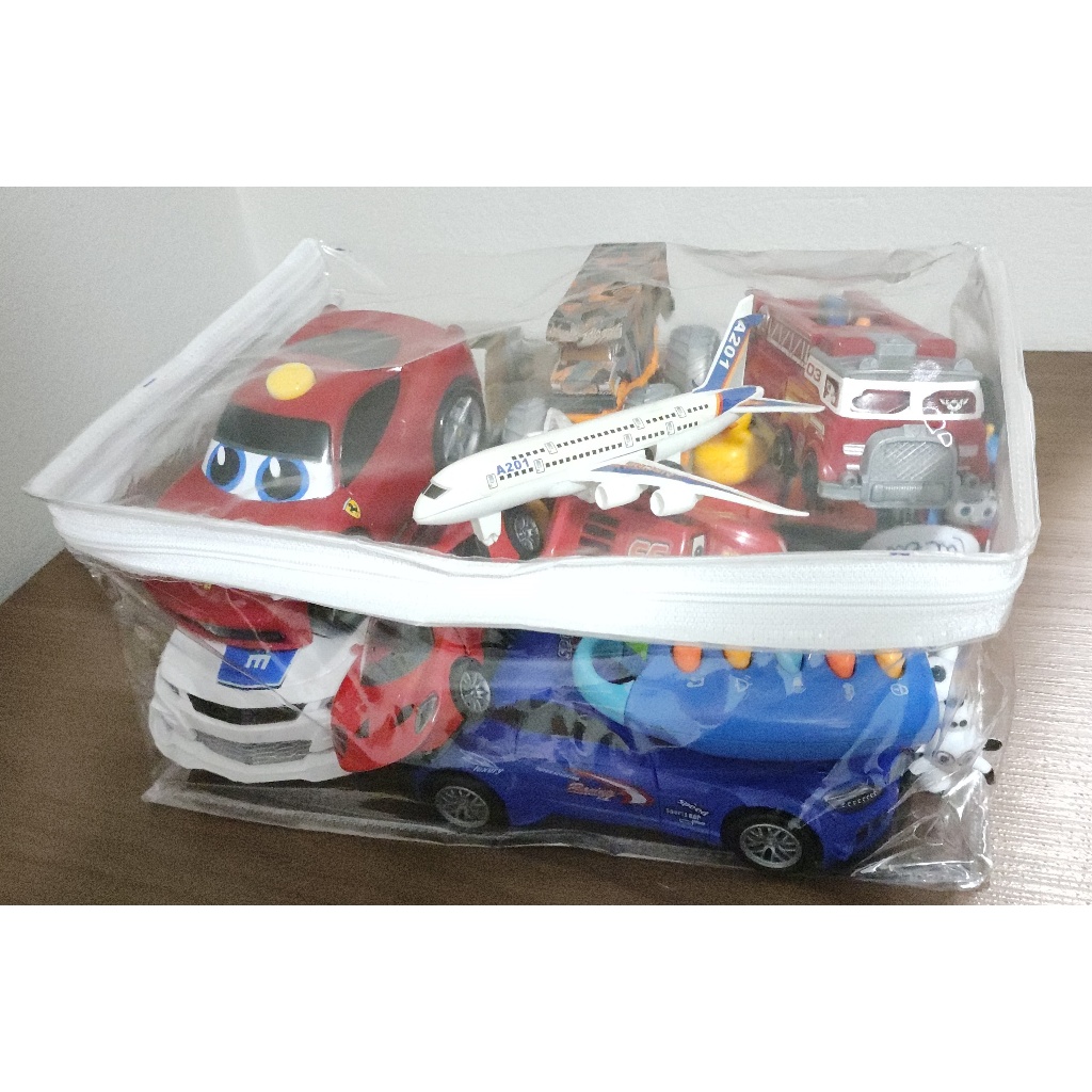 Kit 10 Saco Organizador De Brinquedos Guarda Roupas Multiuso Com Zíper
