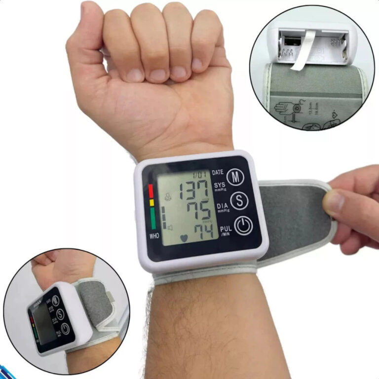 Medidor Pressão Digital De Pulso Com Voz Monitor 