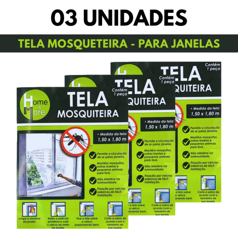 Telas Mosquiteiro 130×150 cm Velcro Adesivo J