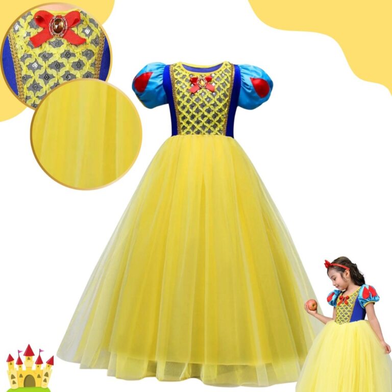 Fantasia Infantil Branca de Neve Festas e Cosplay