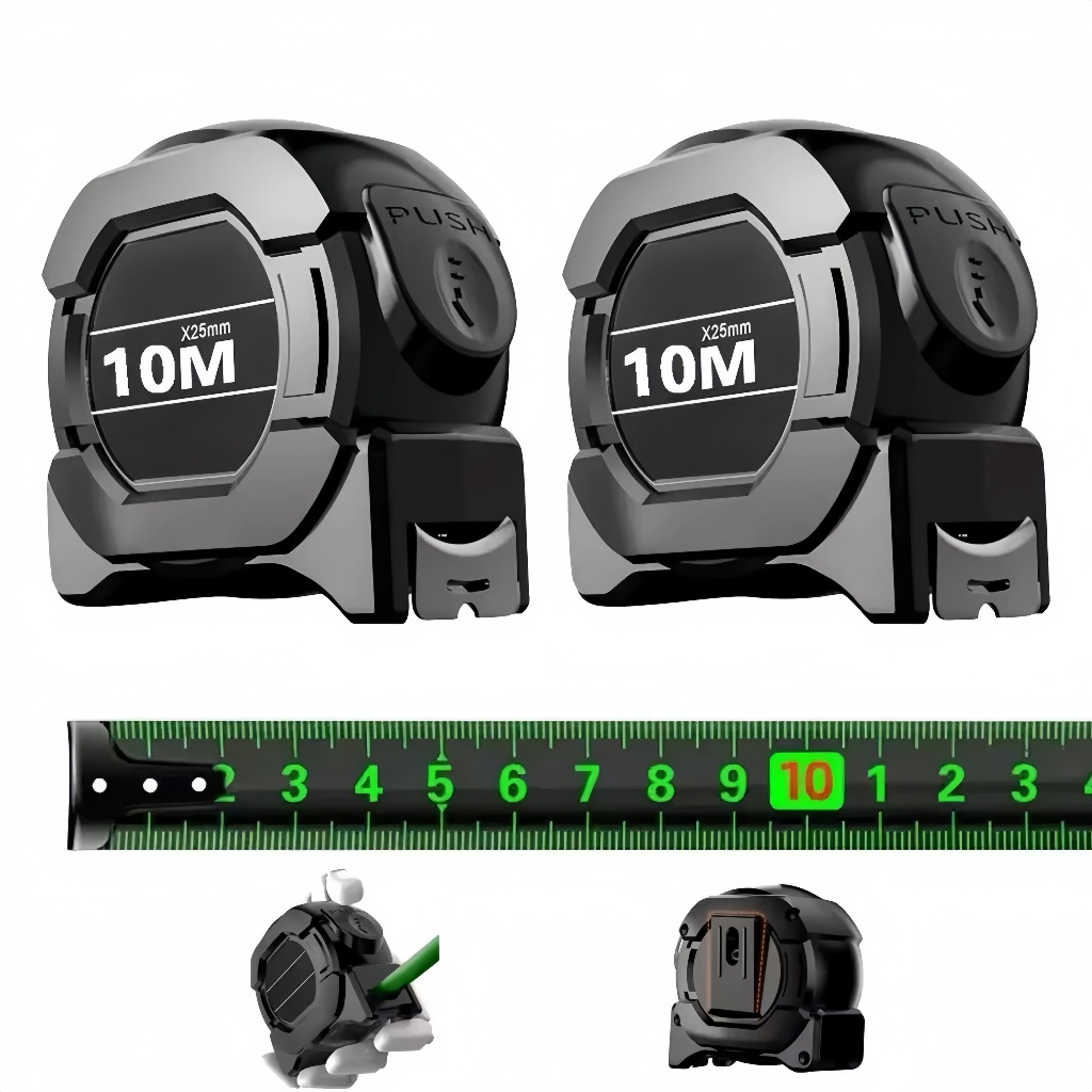 1Peça/2 Peças Trena Profissional Fita Métrica Fluorescente Com Trava 5M/7.5M/10M Aço Inoxidável Alta