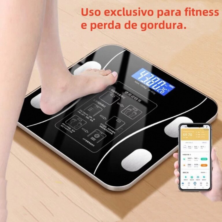 Balança Digital Medidora Corporal Bioimpedância 