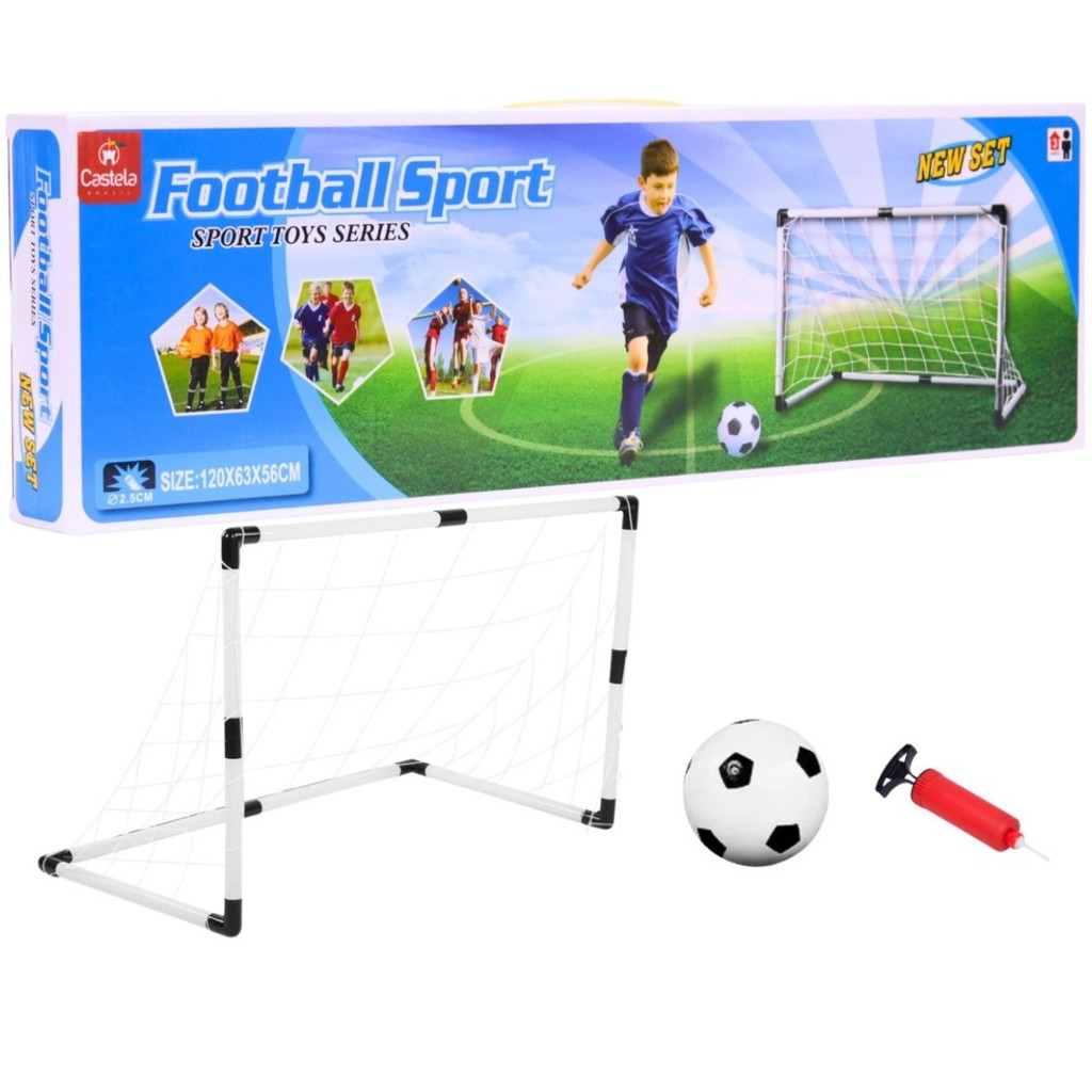 Kit Mini Trave Futebol Infantil Bola e Bomba de Ar – Castela
