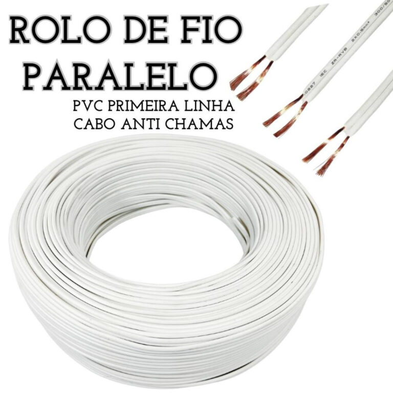 fio paralelo elétrico 2×2,5mm 25 metros