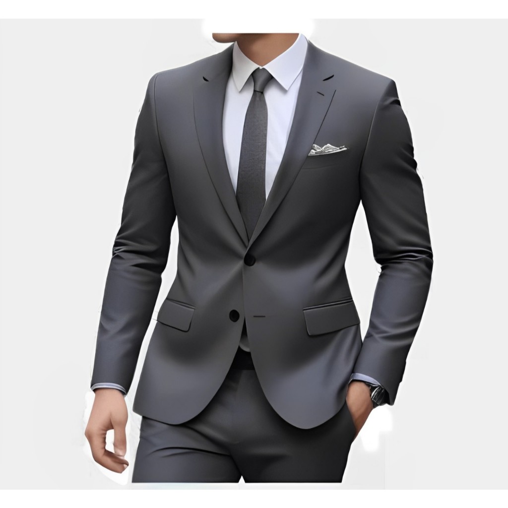 Terno Slim Oxford Masculino De Luxo – Paletó+Calça
