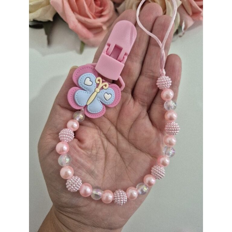 Prendedor de chupeta Personalizado com nome do beb