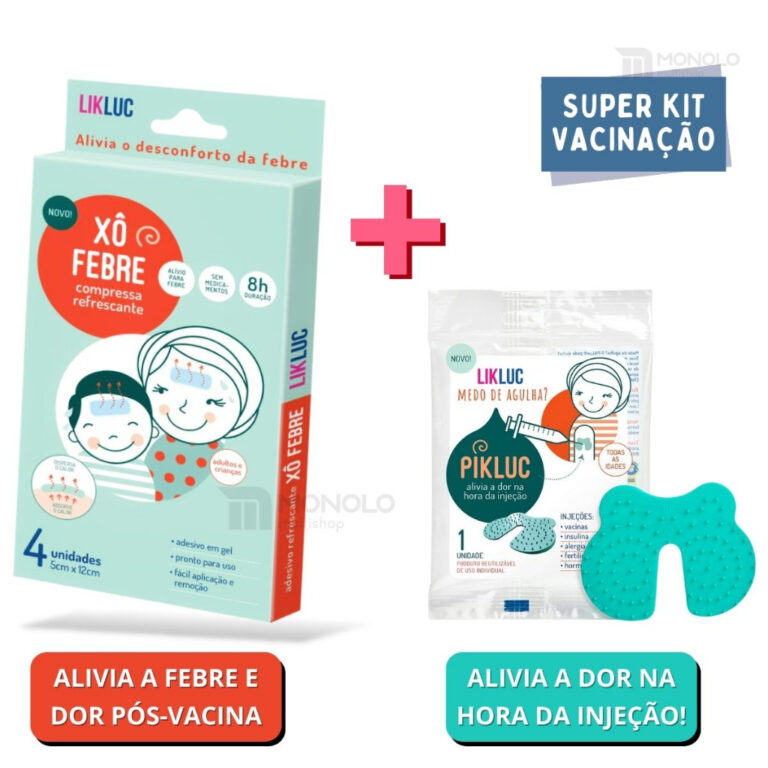 Kit Xô Febre + Pikluc Alívio Febre e Dor Vacina 