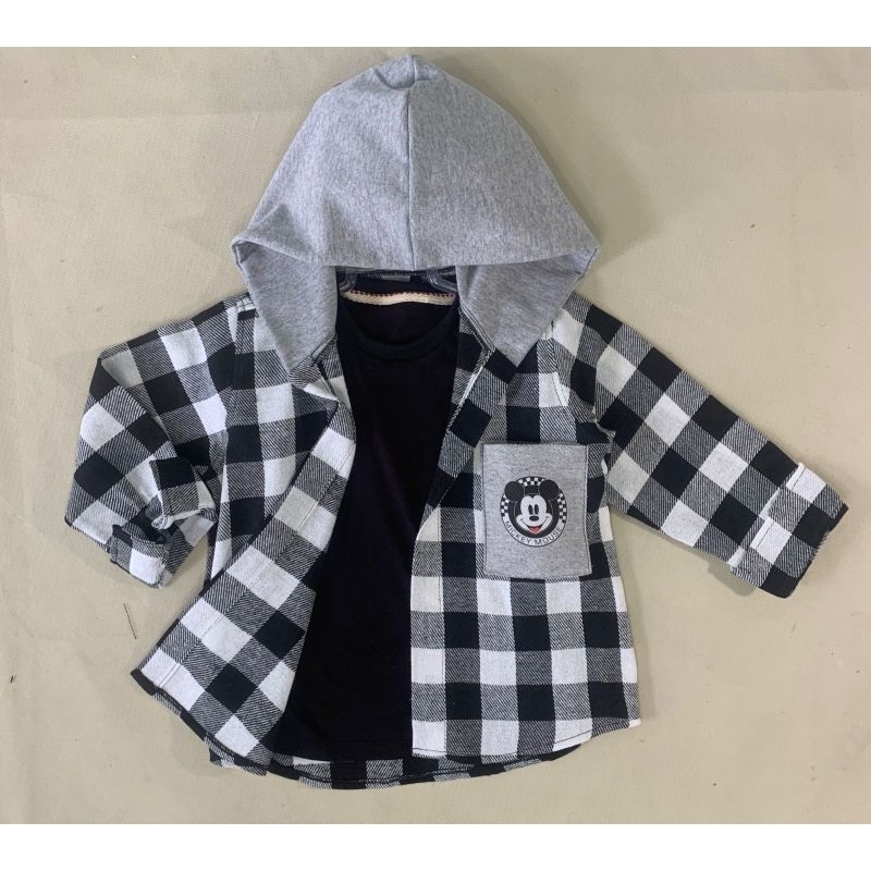 flanela infantil Mickey inverno escola passeio festas promoção xadrez