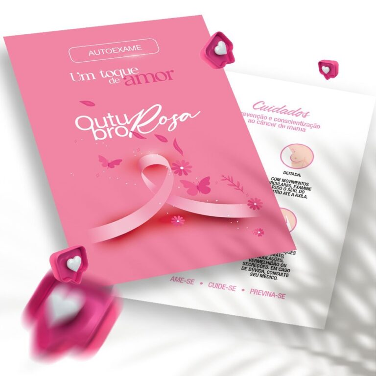 50 CARTÃO OUTUBRO ROSA