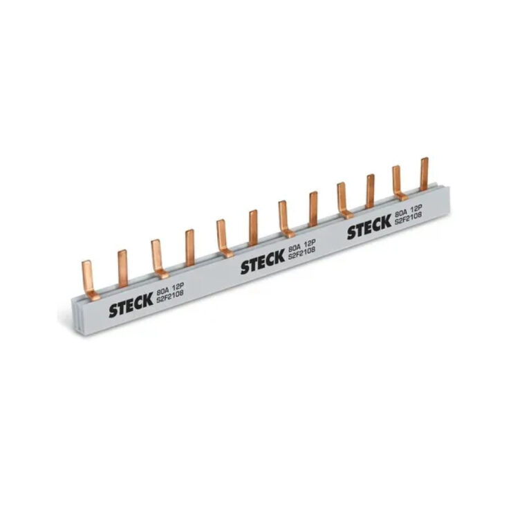 Barramento Pente 2x6p Bifásico 80a 12 Polos Din S