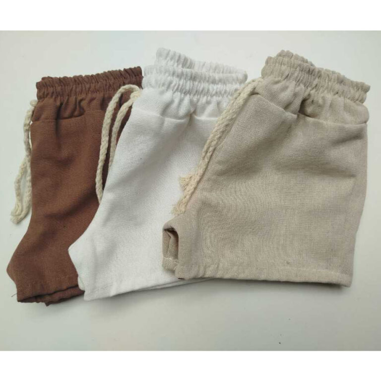 Short linho mauricinho bebê- infantil 1 a 6 anos