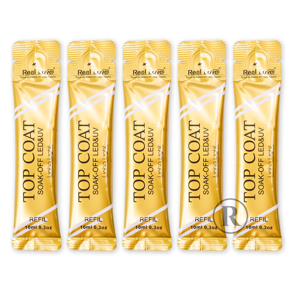 Kit 5 Refil Top Coat Linha Classic All Smile 10ml – Real Love
