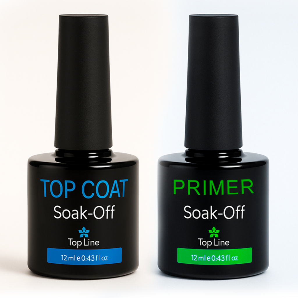 Top Coat E Prime Base Selante Lirio Soak Off 12ml Para Unhas Em Gel Unhas Profissional