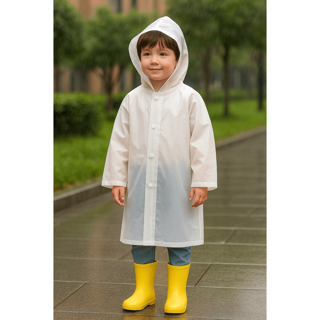 Capa de Chuva Infantil Juvenil Impermeável em PVC Tamanho Único Leve e Resistente  Mia Utilidades