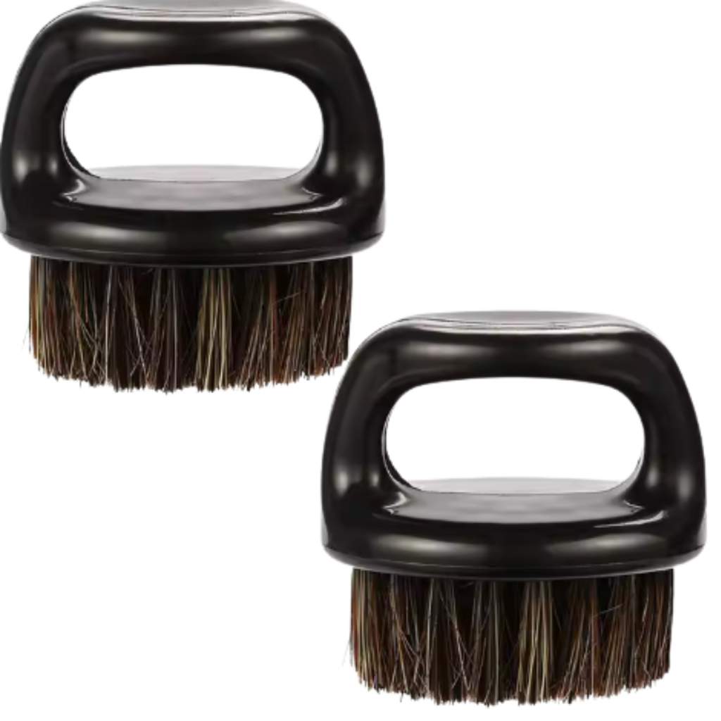 Mini Escova de Dedo Para Barbeiro 6cm | Espanador Profissional Premium