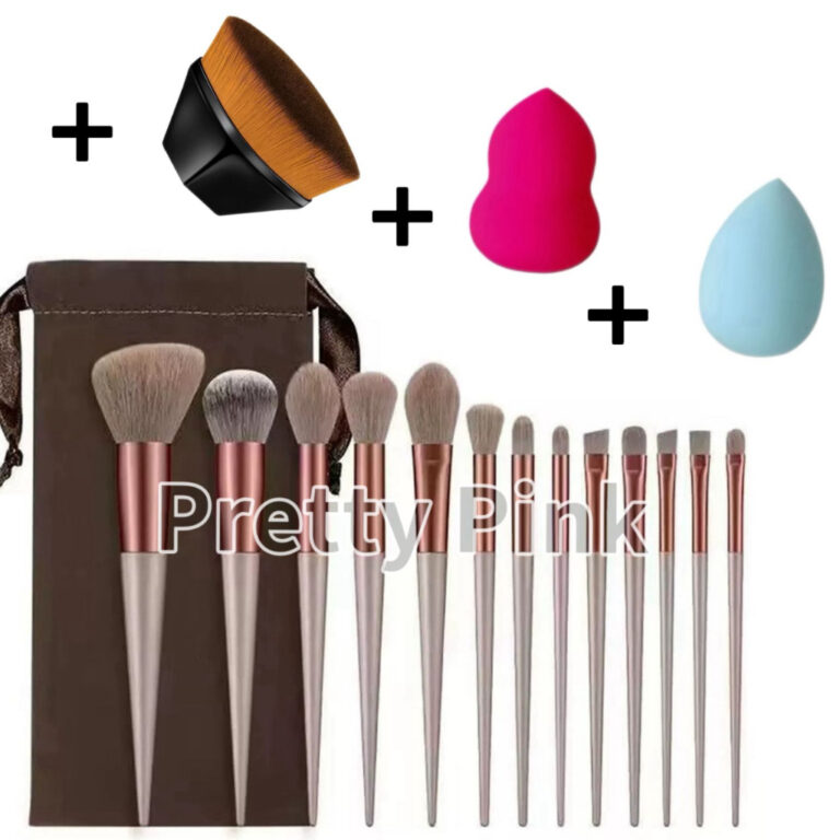 Kit Com 13 Pinceis + 2 Esponjas + 1 Pincel BB Core