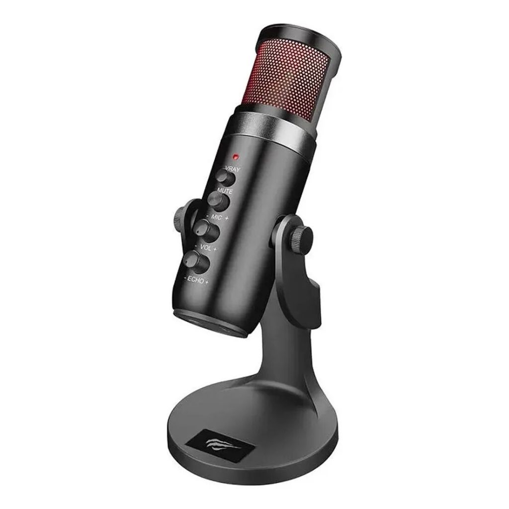 Microfone Condensador USB Havit GK59 Gamer Streaming Podcast