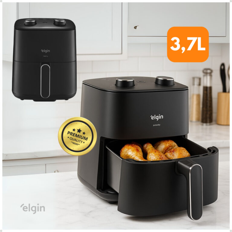 Fritadeira Air Fryer Elgin 1400w 110v 220v 3,7 Lit
