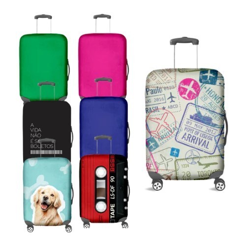 Capas de Mala para Viagem Protetora Estampas Perso