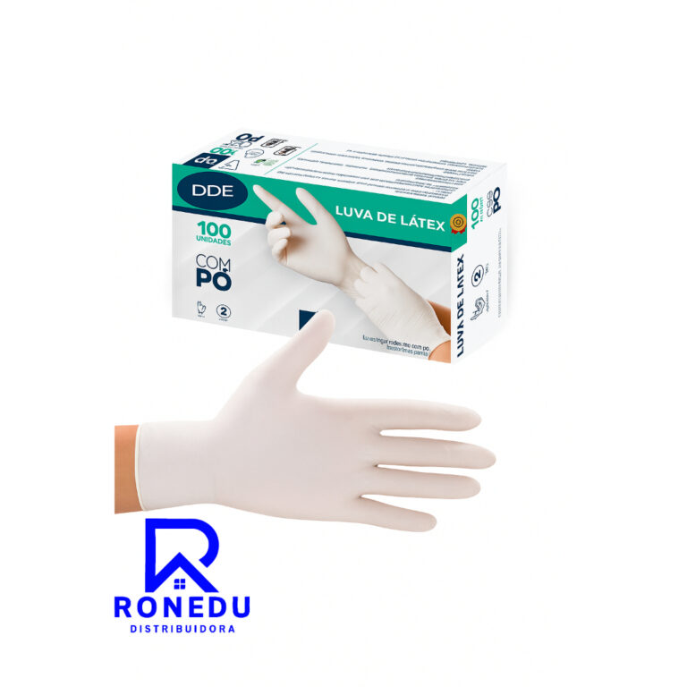 Kit 1 e 2 Caixas Luvas de Látex Inoven Branca com